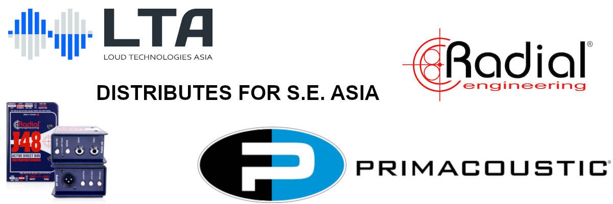 Loud Technologies Asia is the sole official distributor of Radial Engineering & Primacoustic for Singapore through South East Asia